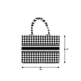 Tote Bag Designed with black and white texture